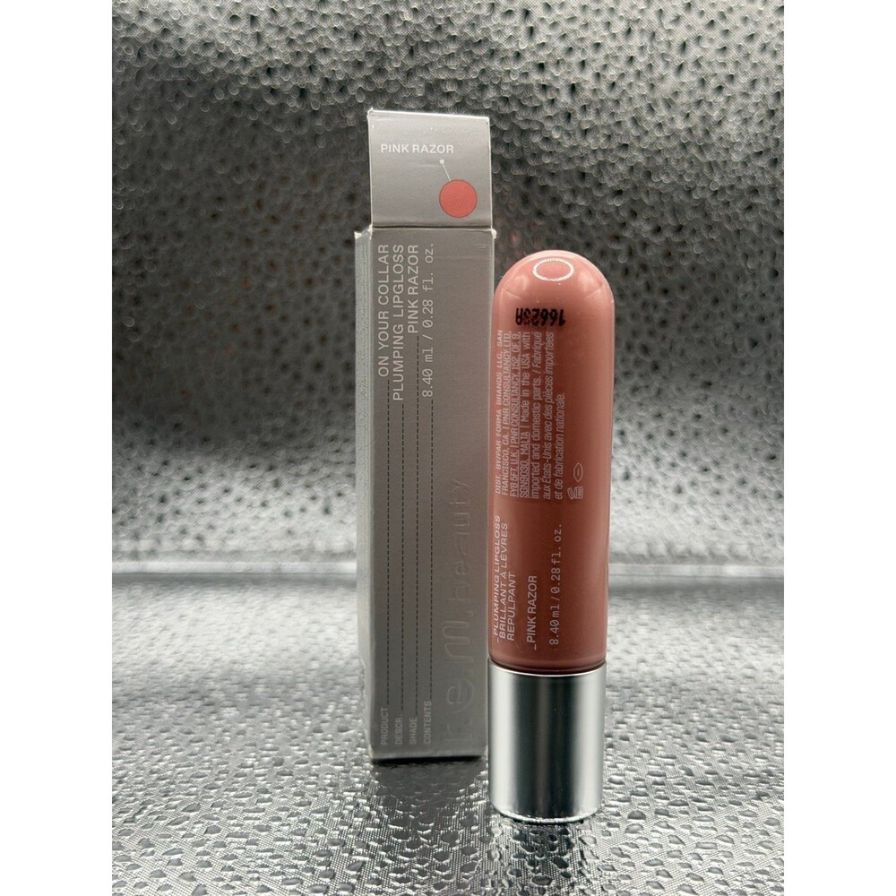 r.e.m. beauty - On Your Collar Plumping Lipgloss, 0.28oz - Pink Razor